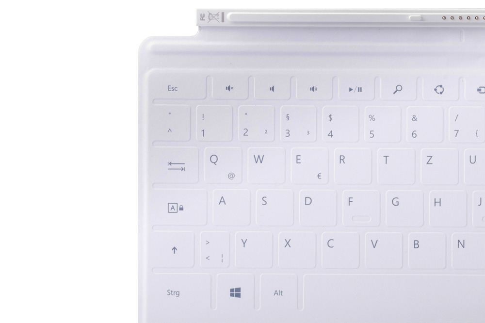 Keyboard Microsoft Surface Touch Cover 1 White QWERTZ (German) Grade B