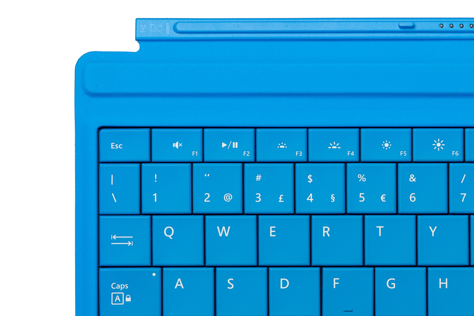 Keyboard Microsoft Surface Type Cover 3 Cyan QWERTY (Portuguese) Grade A