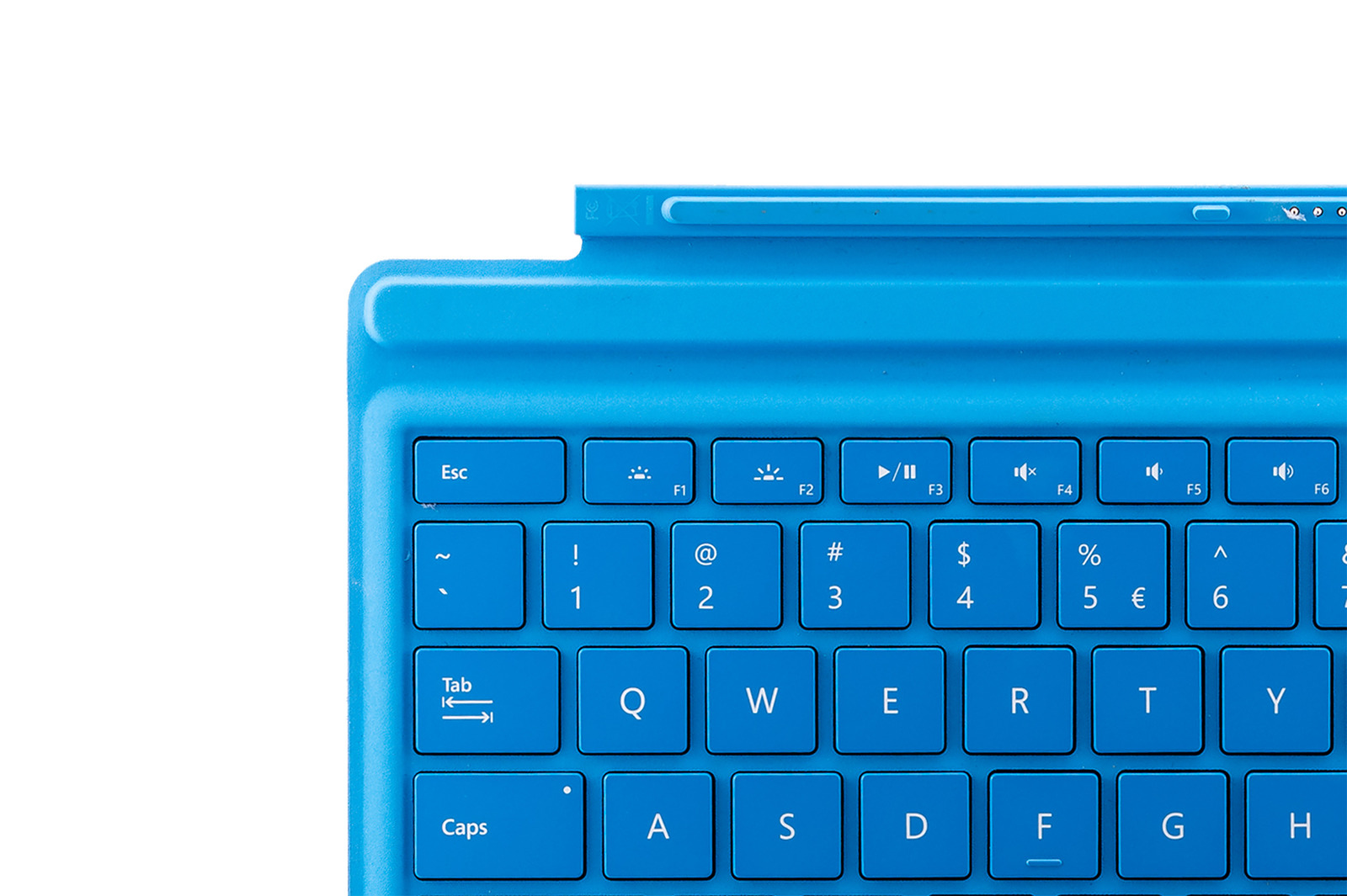 Keyboard Microsoft Surface Type Cover Pro 4 Cyan QWERTY (US/UK104) Grade B